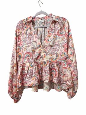 Venus High-Low Blouse - Venetian Paisley